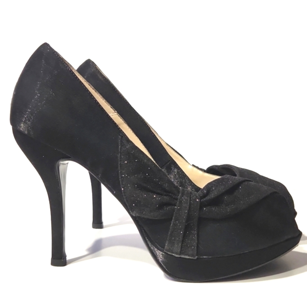 Caparros Odessa Platform Peeptoe Pumps EUC Size 10B